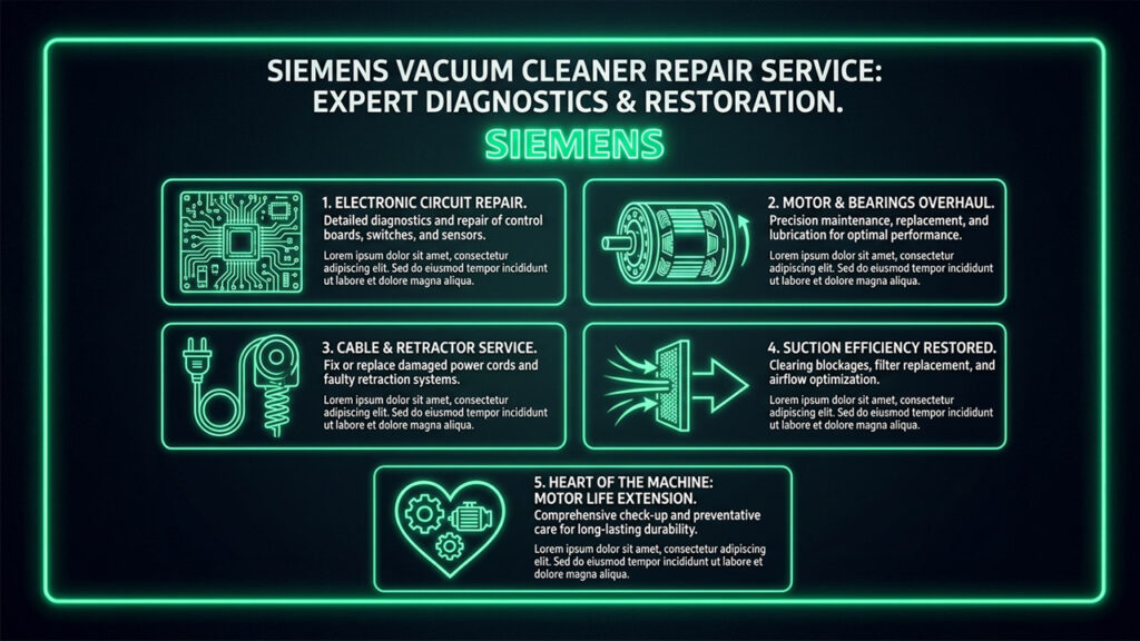 نمایندگی تعمیر جاروبرقی زیمنس SIEMENS 16 خدمات تخصصی جاروبرقی زیمنس