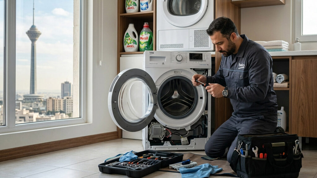 نمایندگی تعمیرات ماشین لباسشویی بکو 1 تعمیر لباسشویی بکو در تهران