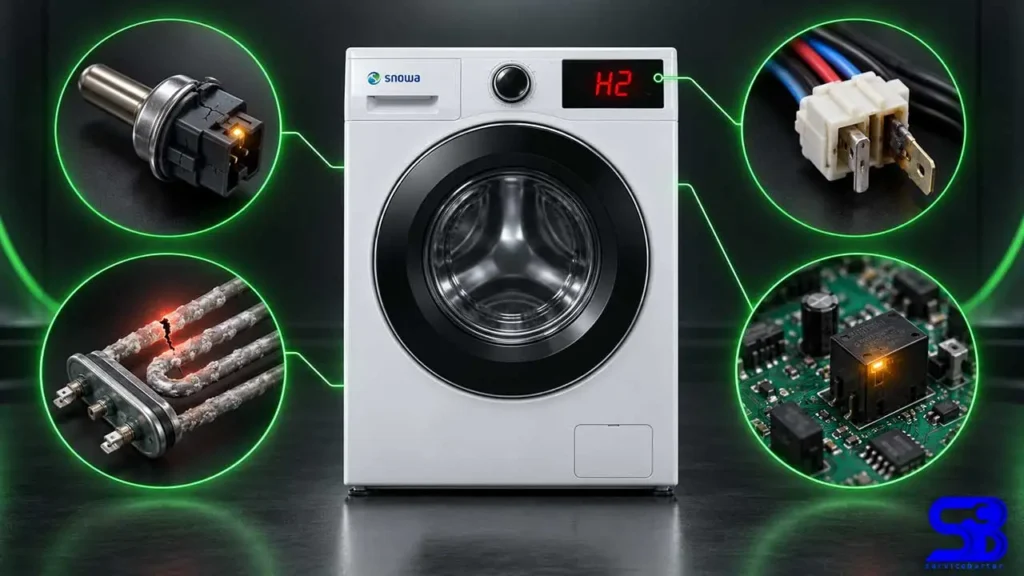 ارور h2 ماشین لباسشویی اسنوا و نحوه رفع آن 10 دلیل ارور H2 لباسشویی اسنوا