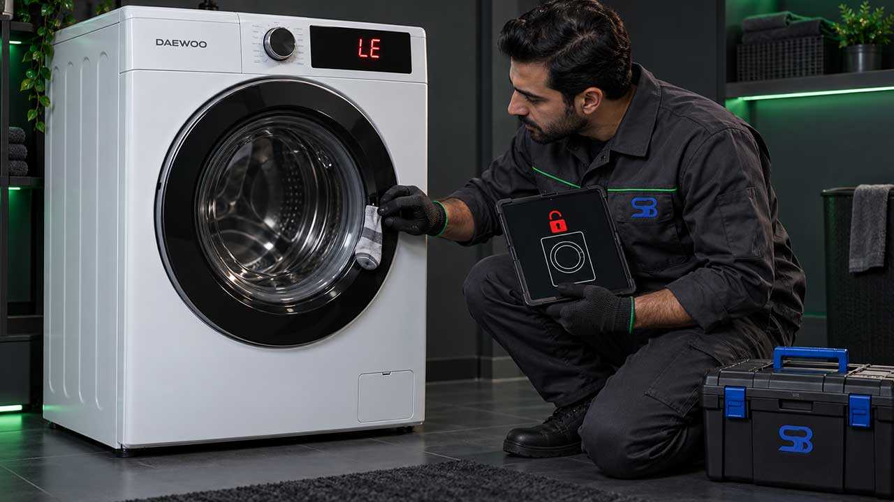 ارور le ماشین لباسشویی دوو