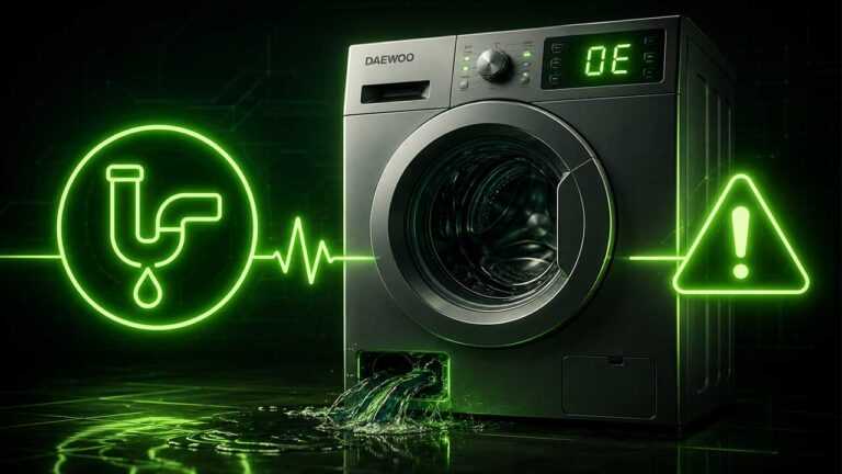 بررسی ارور OE لباسشویی دوو 16 ارور oe لباسشویی دوو
