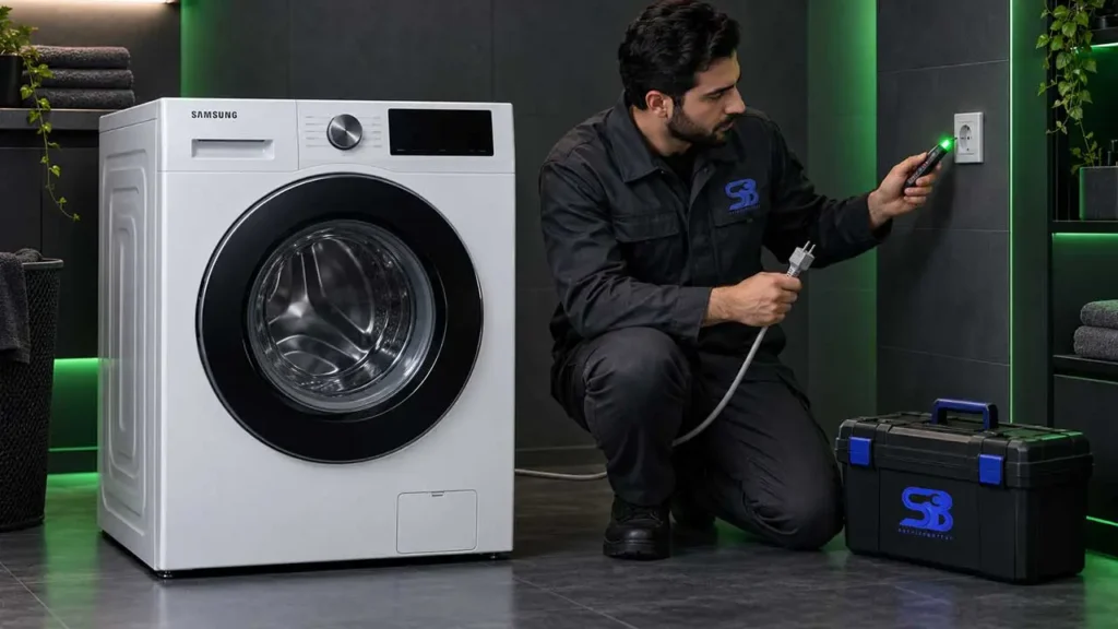عیب یابی ماشین لباسشویی سامسونگ 8 علت روشن نشدن لباسشویی سامسونگ