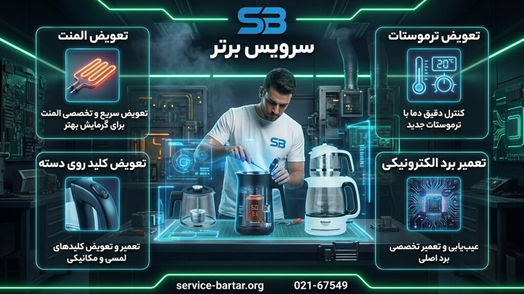 نمایندگی تعمیر چای ساز دلمونتی 11 نمایندگی چای ساز دلمونتی در تهران