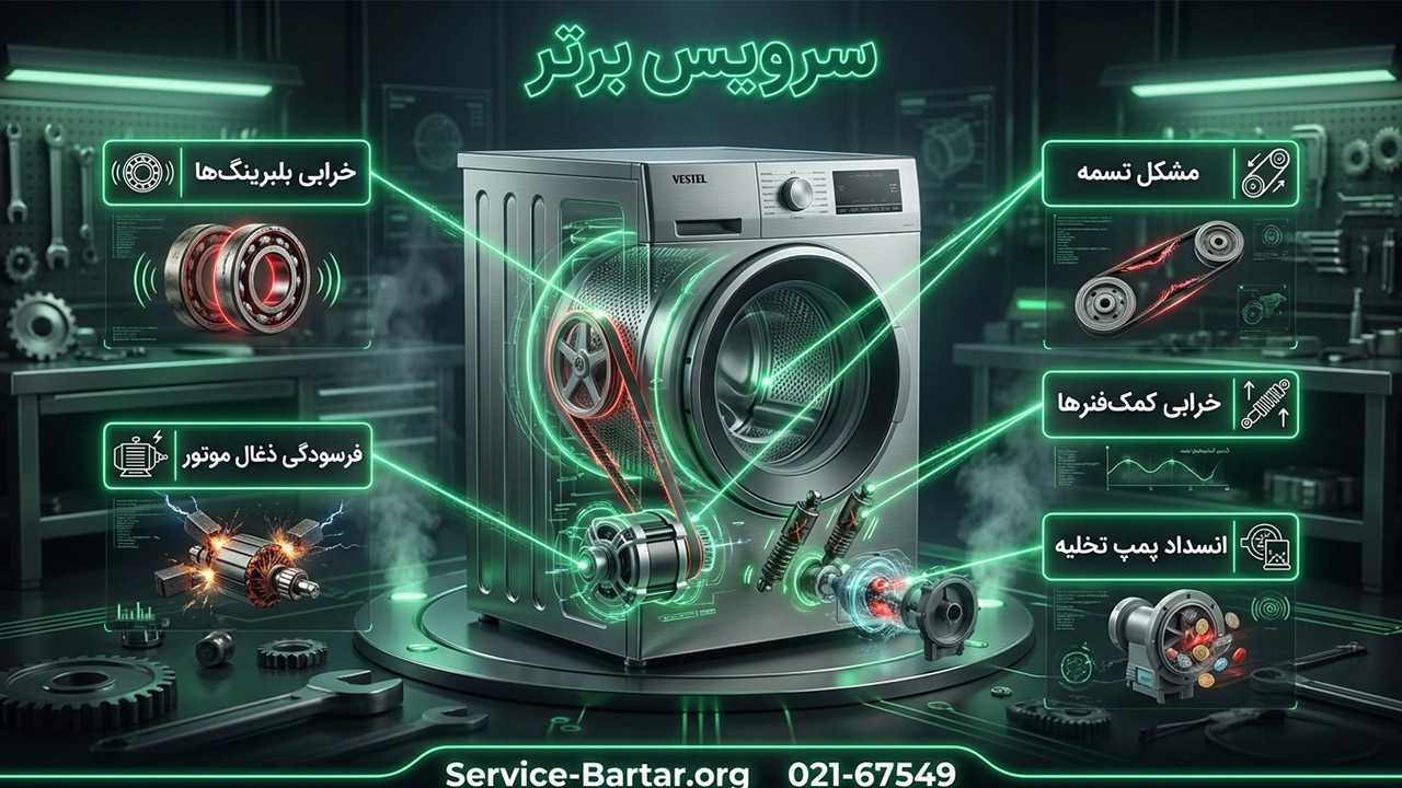 علت زوزه کشیدن ماشین لباسشویی 12 بررسی دلیل سوت کشیدن ماشین لباسشویی